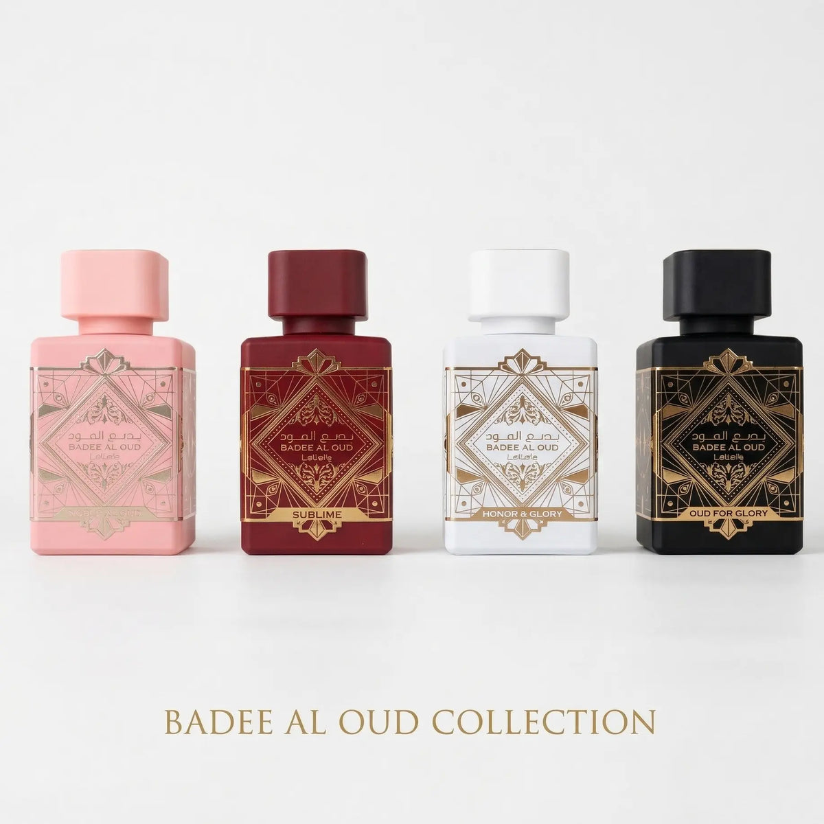 Badee Al Oud Perfume Set of 4 Collection 25ml EDP Lattafa