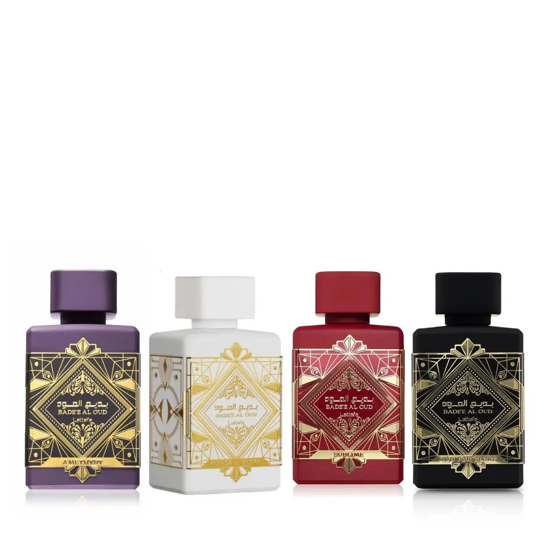 Badee Al Oud EDP 100ml Lattafa Set Of 4 Deal Badee Al Oud EDP 100ml Lattafa Set Of 4 Deal