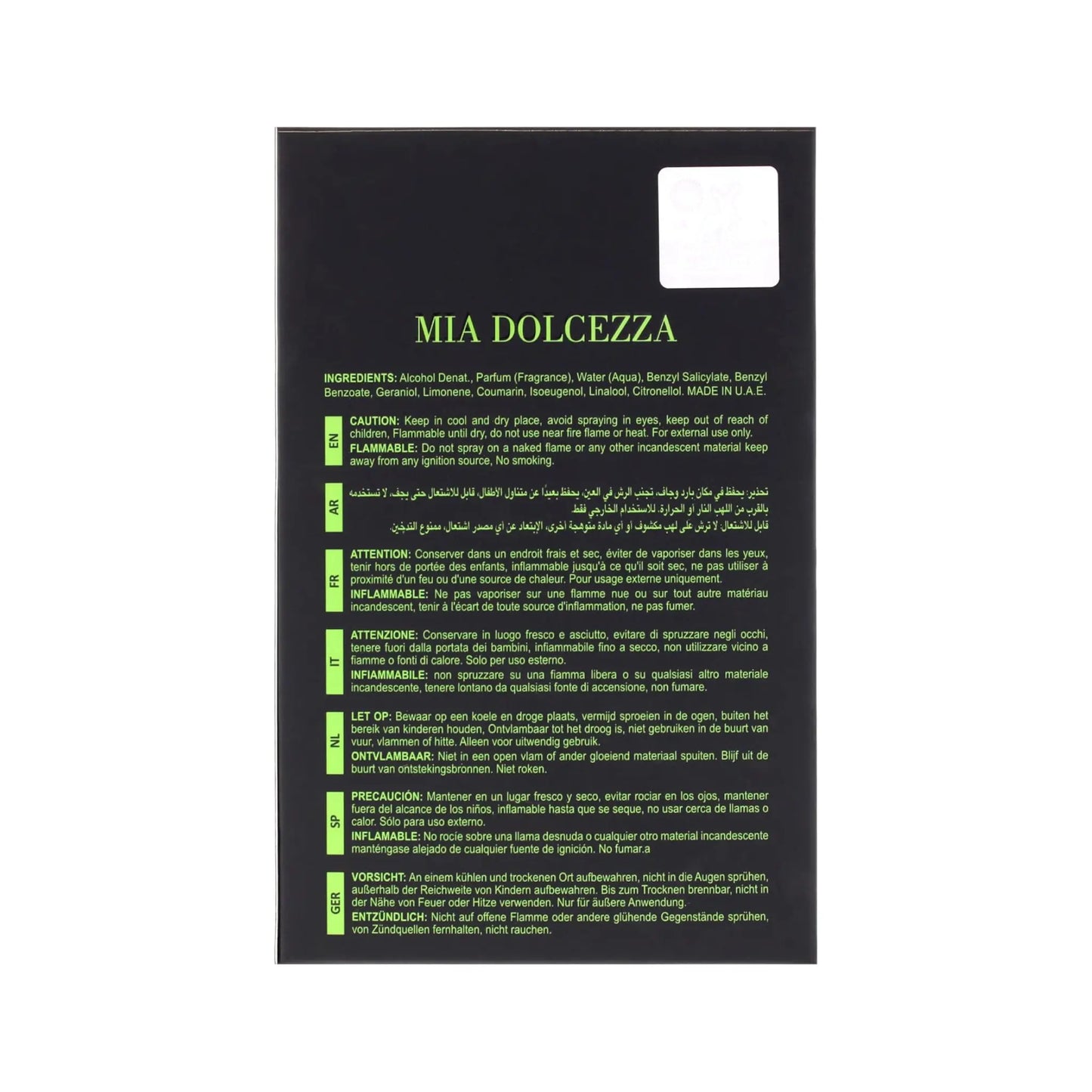 Mia Dolcezza Verde 100ml EDP Maison Alhambra