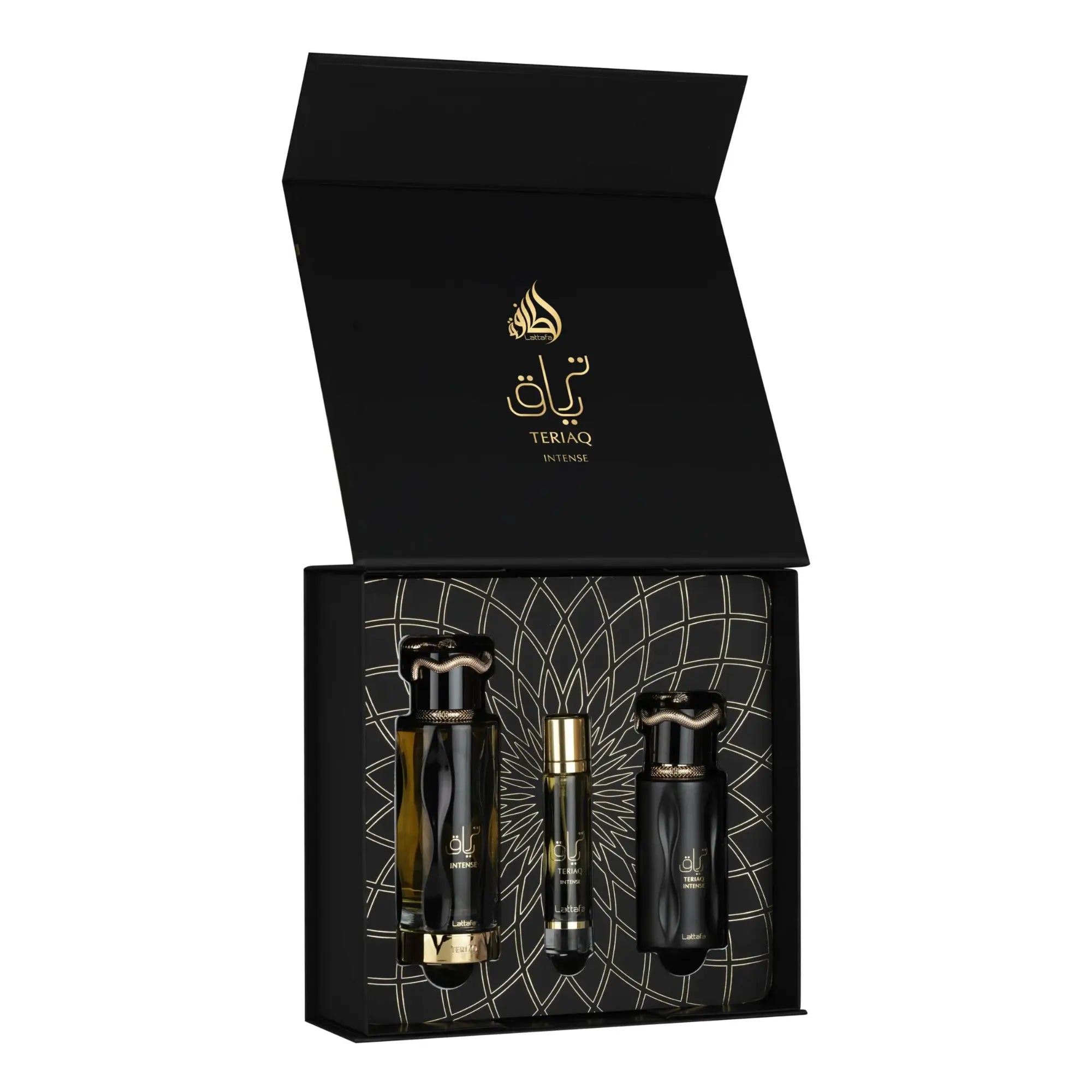 Teriaq Intense Perfume Gift Set 100ml + 12ml + Hairmist Lattafa