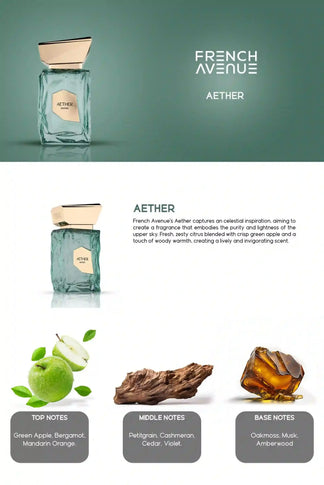 Aether Extrait by French Avenue 100ml: Men's Fresh Scent