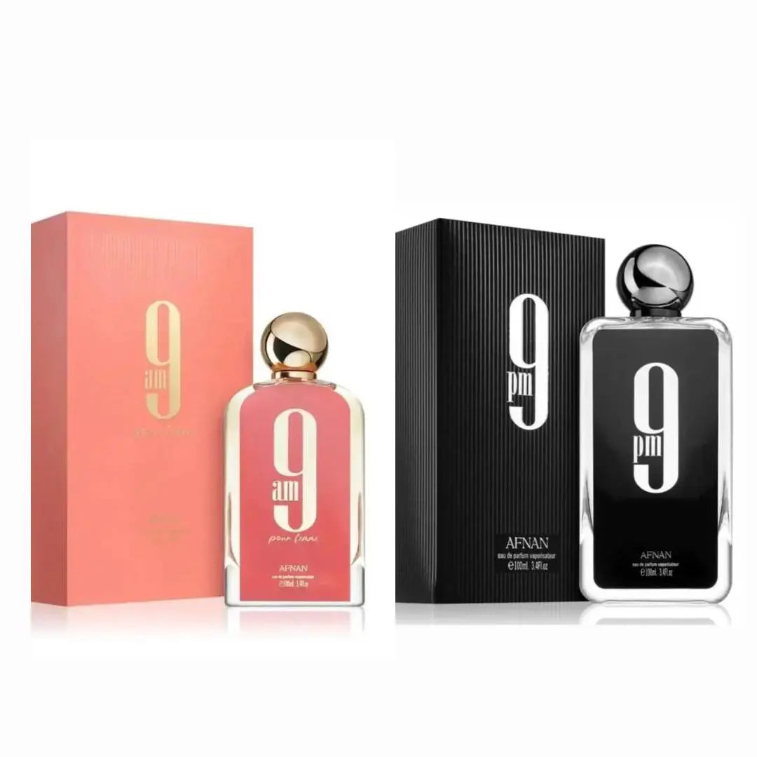 9am Pour Femme for women & 9pm Perfume for men combo set in the UK