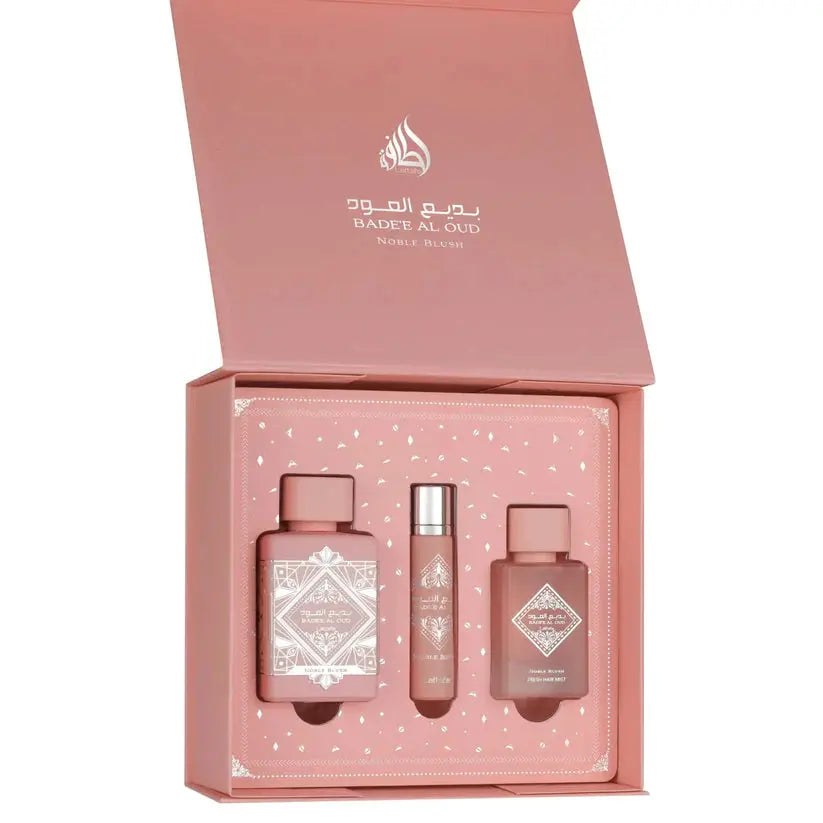 Badee Al Oud Noble Blush Gift Set Lattafa