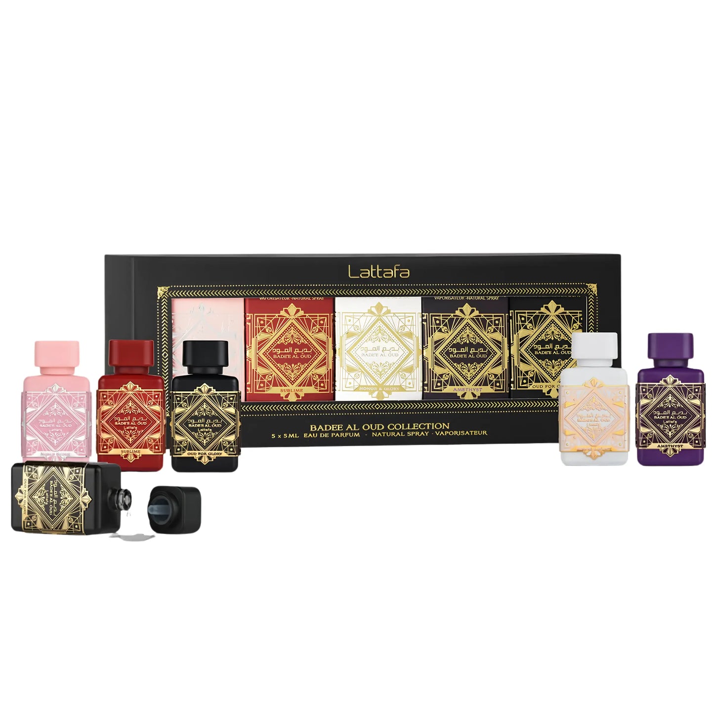 Badee Al Oud Perfume 5x5ml EDP Collection Lattafa