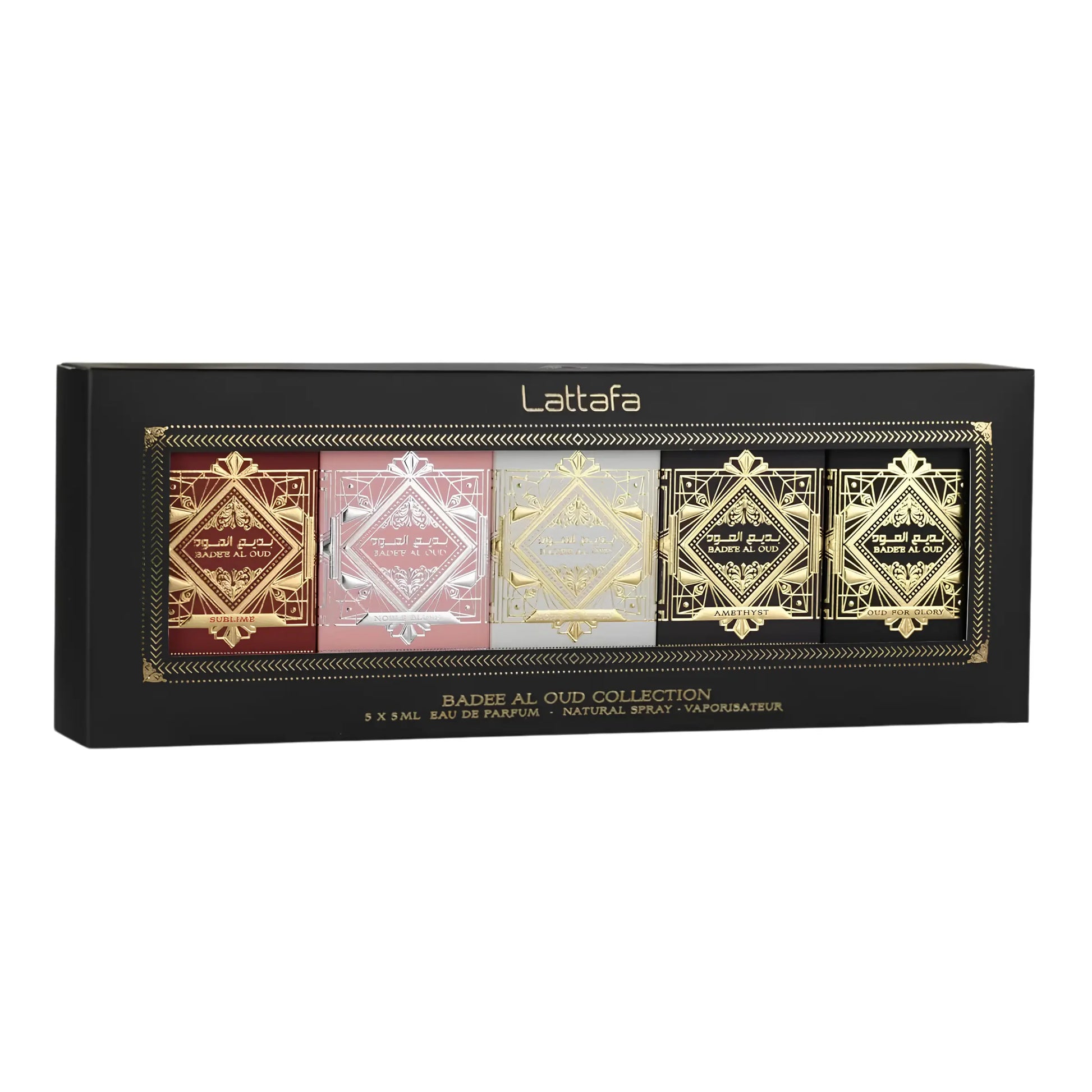 Badee Al Oud Perfume 5x5ml EDP Collection Lattafa