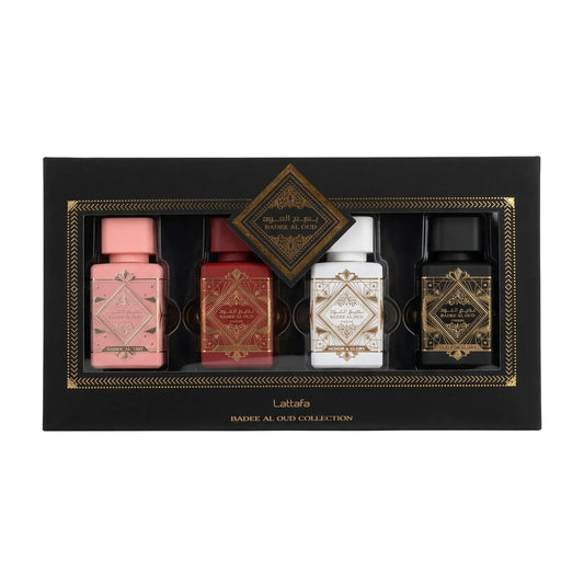 Badee Al Oud Perfume Set of 4 Collection 25ml EDP Lattafa