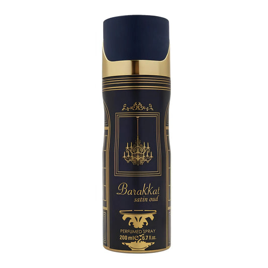 Barakkat Satin Oud Body Spray 200ml Fragrance World