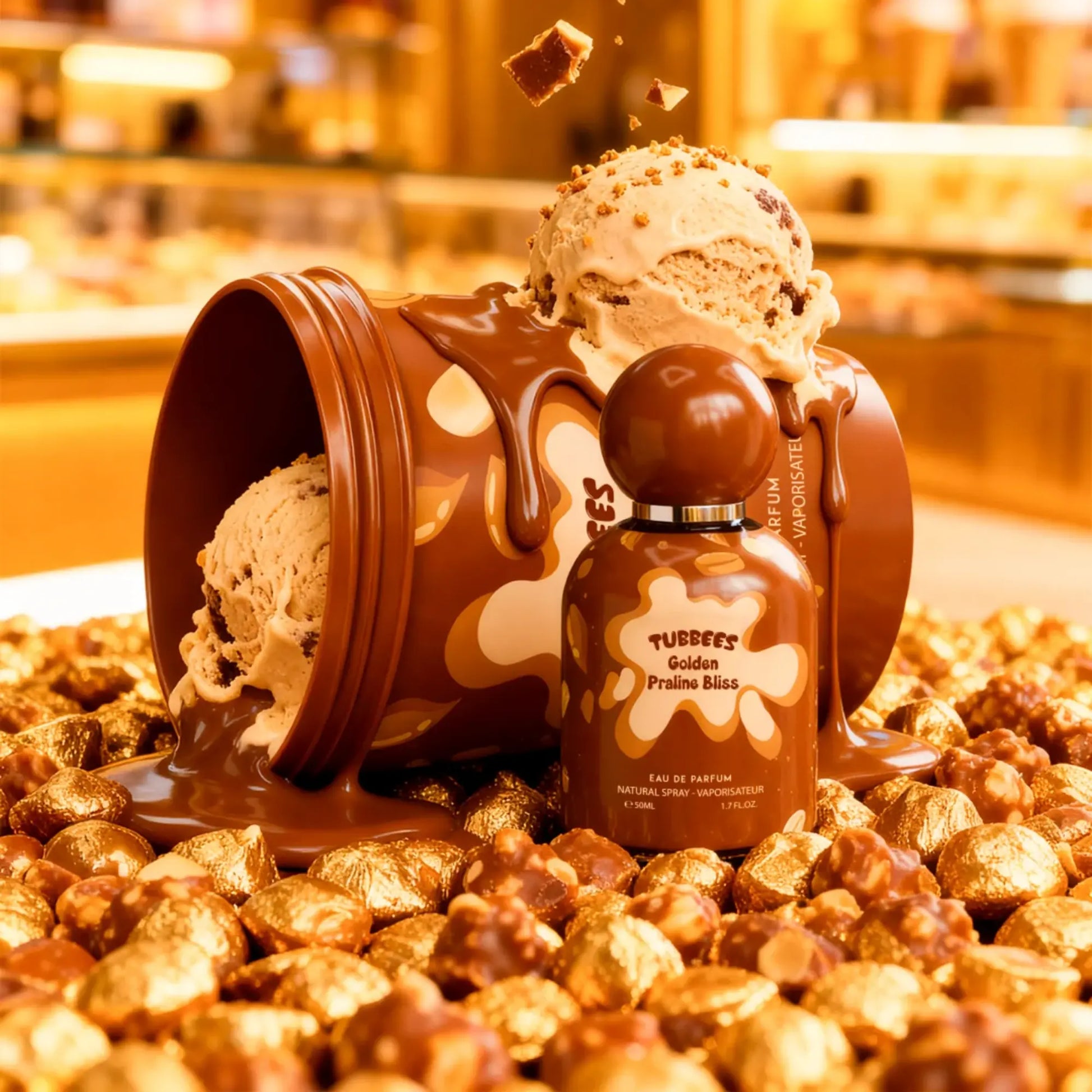 Golden Praline Bliss Perfume 50ml EDP Tubbees