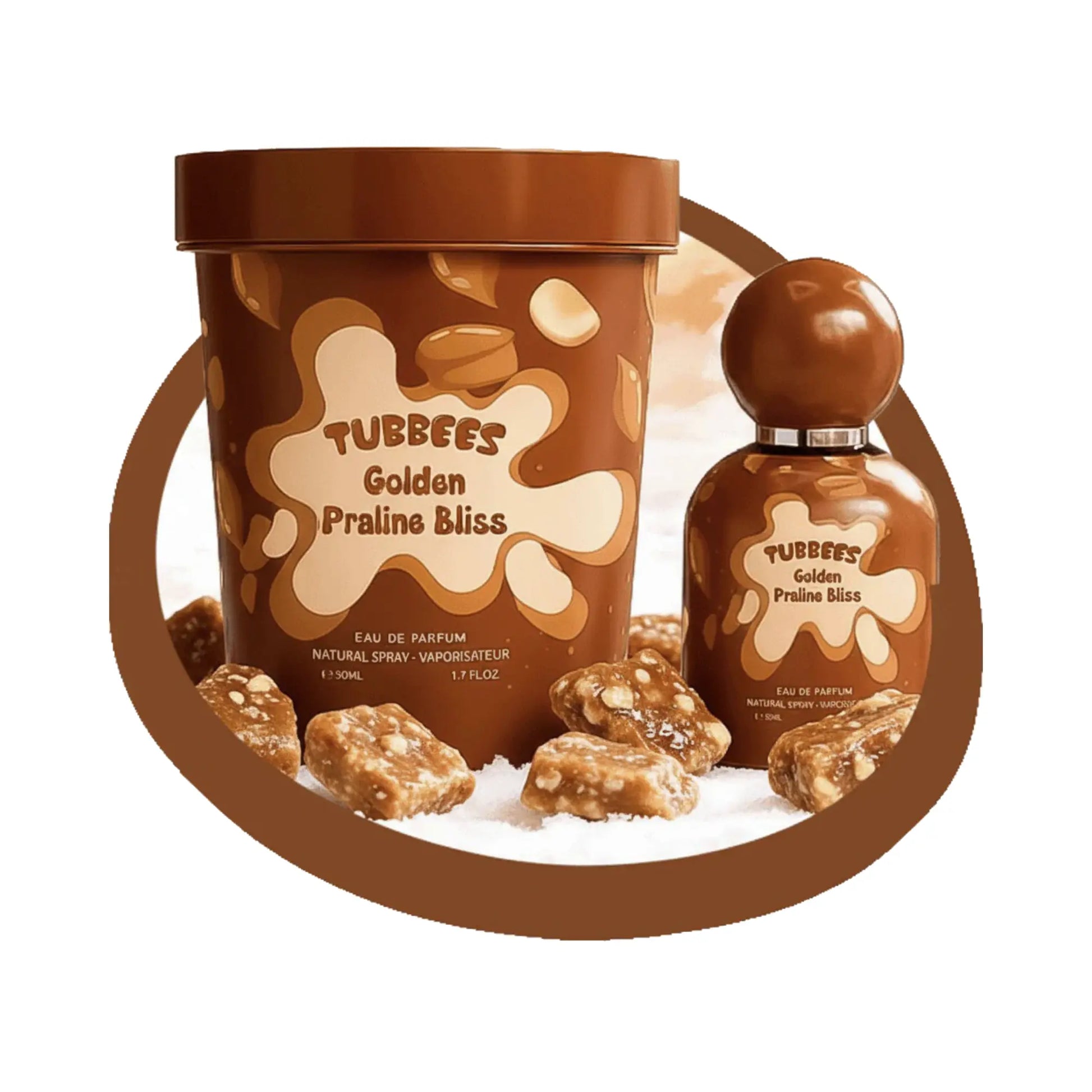 Golden Praline Bliss Perfume 50ml EDP Tubbees