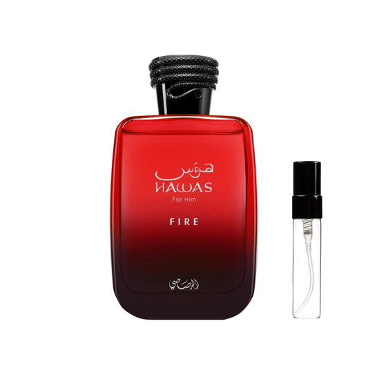 Hawas Fire Perfume Sample 2ml EDP Rasasi