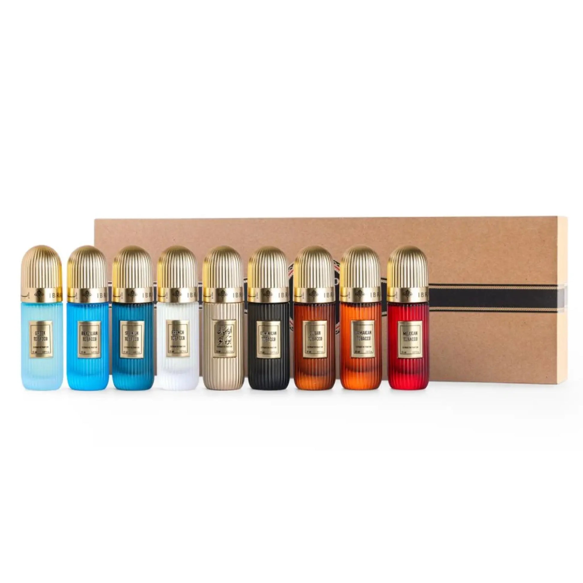 IBRAQ Tobacco Collection Set Of 9 x 20ml Extrait de Parfum