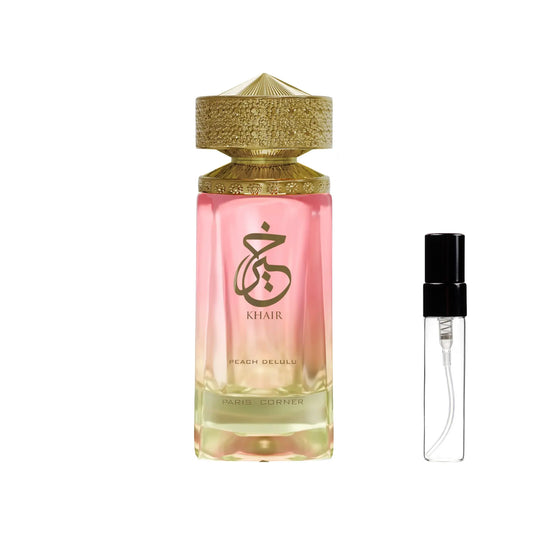 Khair Peach Delulu Perfume Sample 2ml EDP Paris Corner