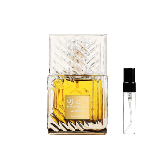 Khamrah Qahwa Perfume Sample 2ml EDP Lattafa