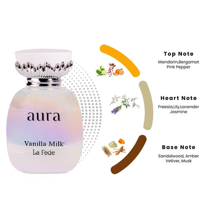 La Fede Aura Vanilla Milk Perfume 100ml EDP Khadlaj