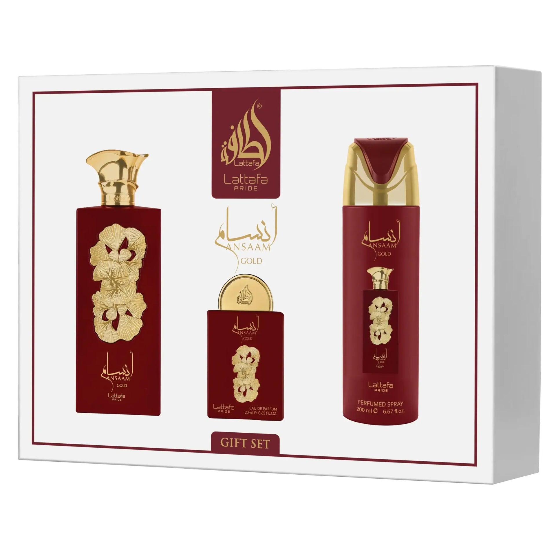 Lattafa Ansaam Gold ギフトセット Lattafa Ansaam Gold Gift Set | Arabic Fragrance