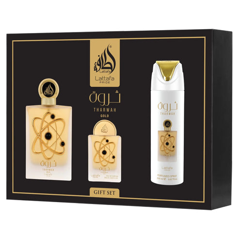 Lattafa Tharwah Gold Gift Set | Arabic Fragrance