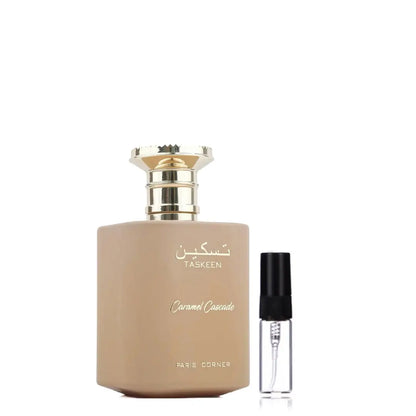 Taskeen Caramel Cascade Perfume Sample 2ml EDP Paris Corner