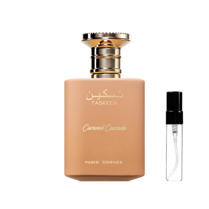 Taskeen Caramel Cascade Perfume Sample 2ml EDP Paris Corner