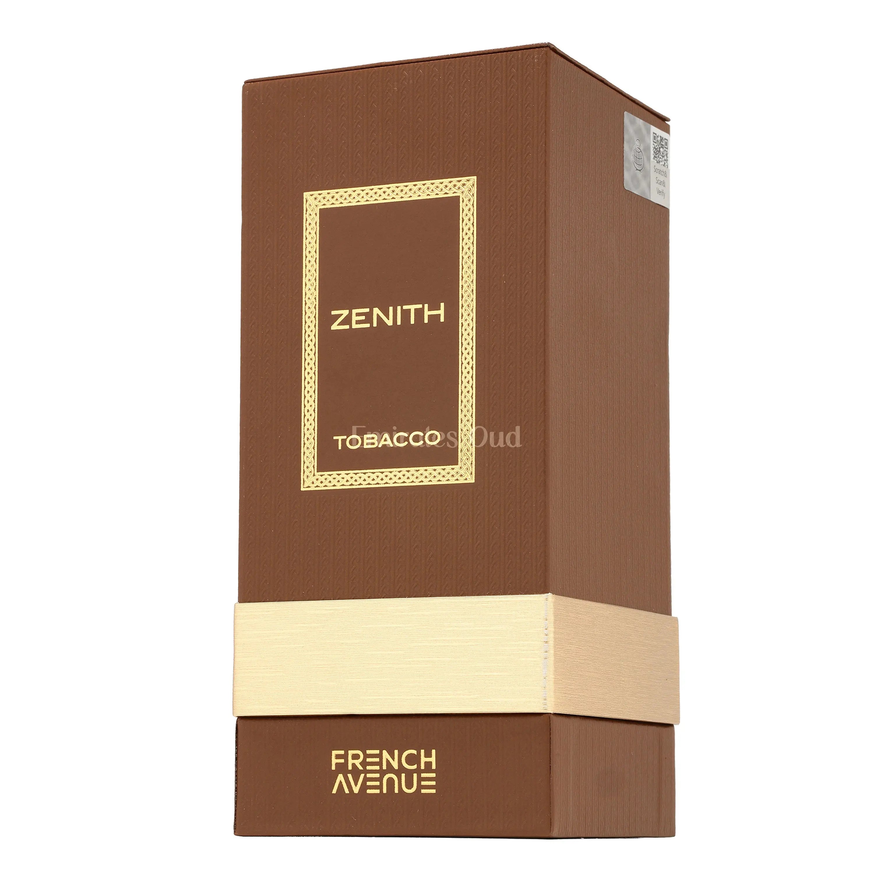 Zenith Tobacco French Avenue 100ml: Unisex Sweet Perfume