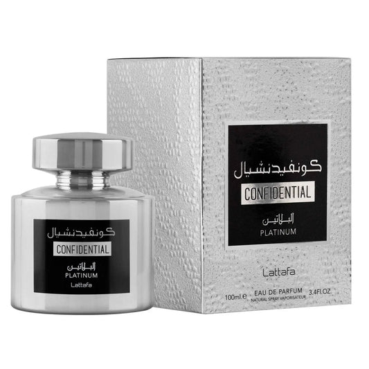 Confidential Platinum Perfume 100ml EDP Lattafa-Emirates Oud