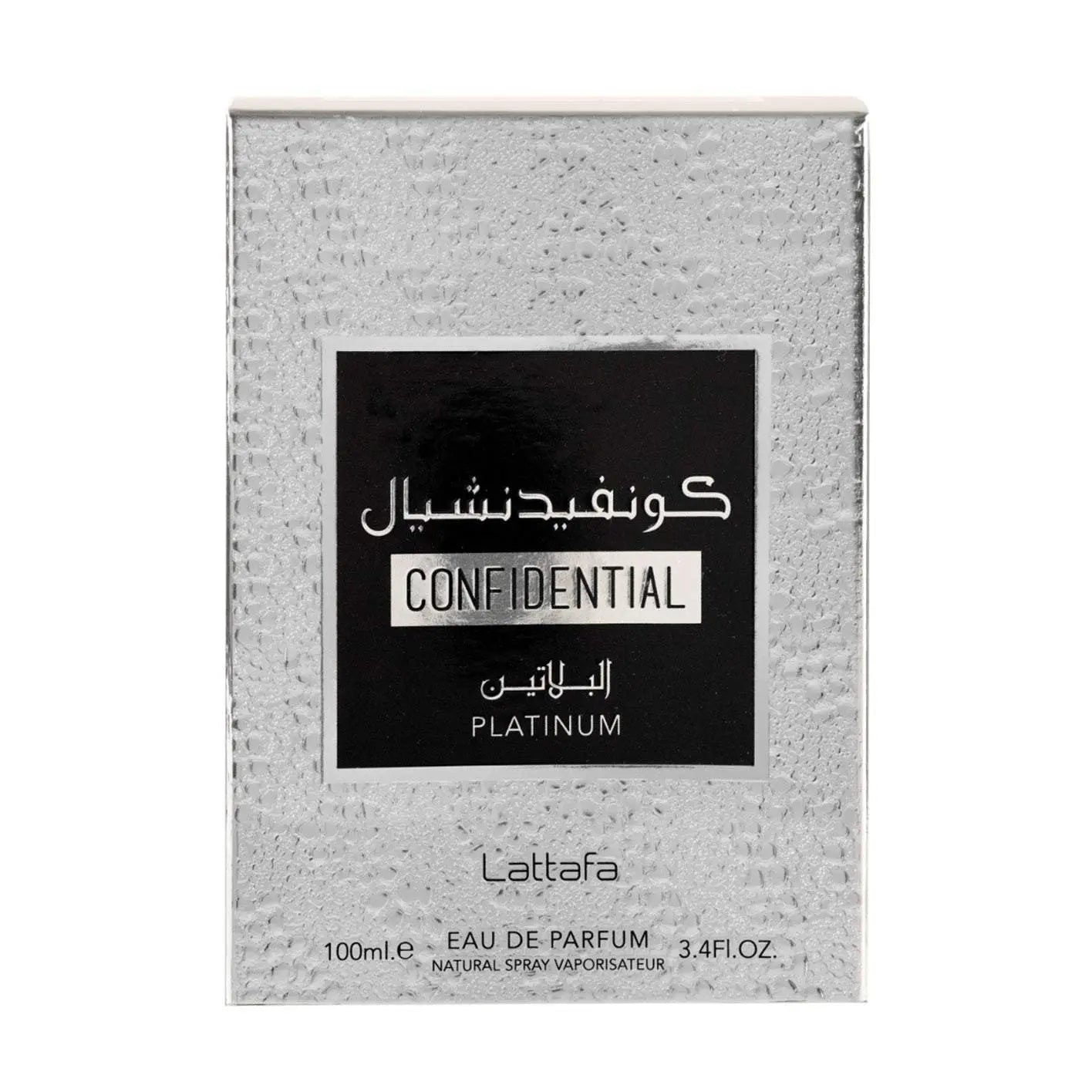 Confidential Platinum Perfume 100ml EDP Lattafa-Emirates Oud