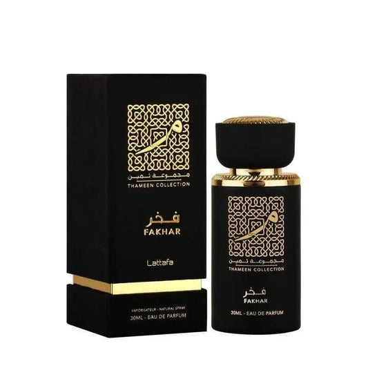 Fakhar Perfume 30ml EDP Thameen Collection By Lattafa-Emirates Oud