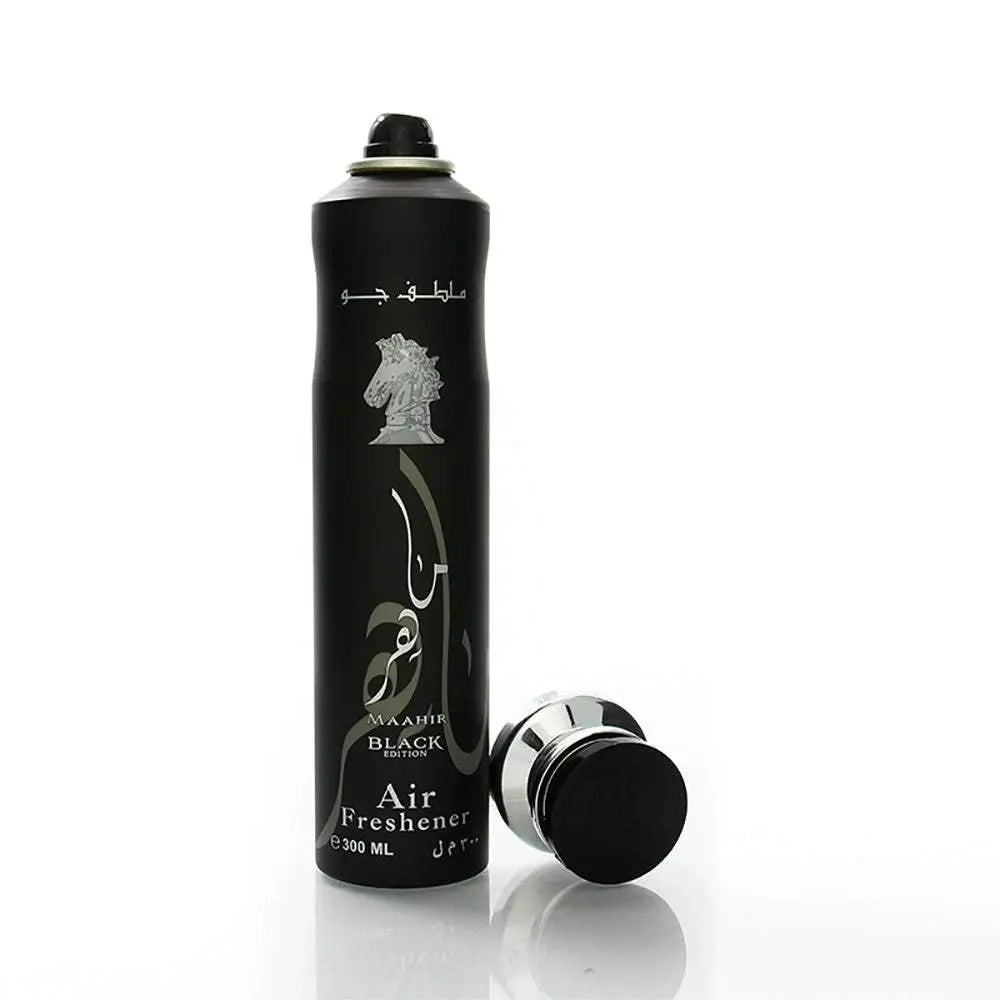 Maahir Black Air Freshener 300ml Lattafa-Emirates Oud