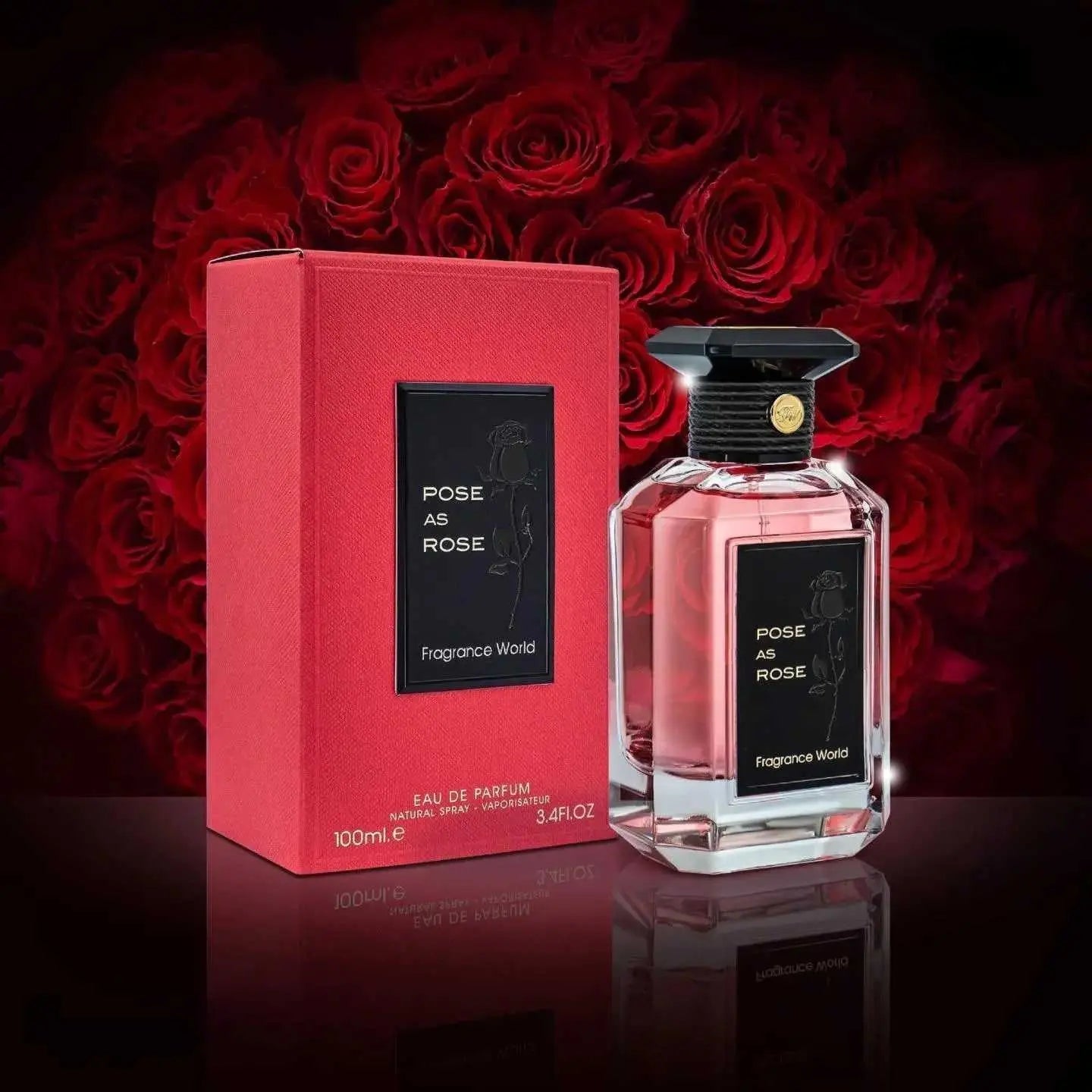 Pose as Rose Perfume 100ml Fragrance World-Emirates Oud