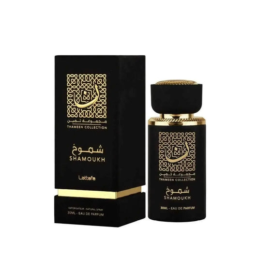 Shamoukh Perfume 30ml EDP Thameen Collection By Lattafa-Emirates Oud
